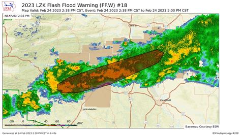 Noaa Weather Alerts On Twitter Lzk Issues Flash Flood Warning