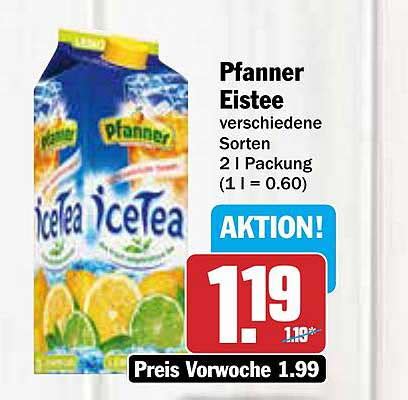 Pfanner Eistee Angebot Bei AEZ 1Prospekte De