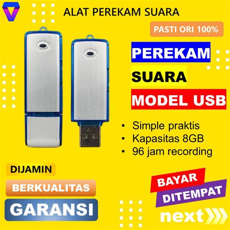 Jual ALAT PEREKAM SUARA VOICE RECORDER FLASDISK FLASDIS FLASHDRIVE USB