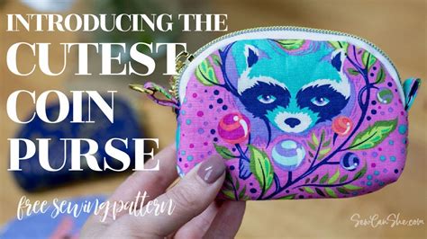 Introducing My Cutest Coin Purse Free Sewing Pattern Youtube