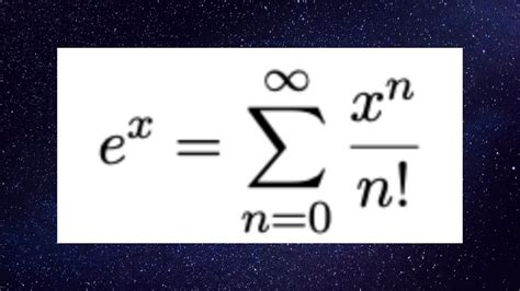 Exponentielle Et Somme Infinie Comment A T On Trouv La Valeur De E