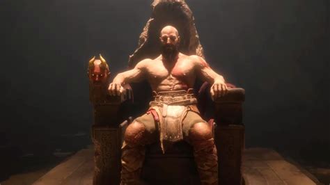 Kratos Sits At His Throne Again Epic Moment God Of War Ragnarok