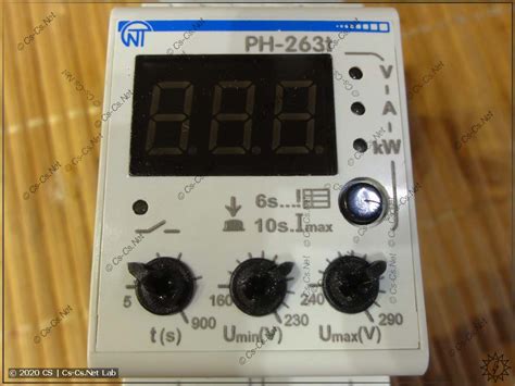 Реле напряжения ph 260t схема подключения