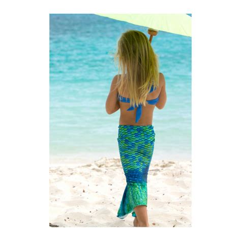 Fin Fun Meerjungfrau Bikini Set Aussie Green Bikinioberteile Strand Wasserprodukte