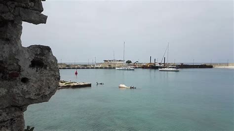 Boats Approaching The Floating Bridge At Agia Mavra Lefkas Youtube