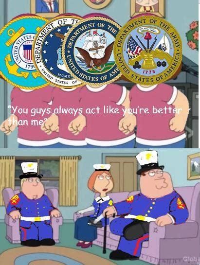 My version of the family guy meme : r/USMC