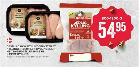 Gestus Dansk Kyllinge Brystfilet Kyllingeinderfilet Kyllingel R Med