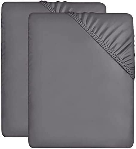 Utopia Bedding Lot De Drap Housse Gris X Cm Coupes De