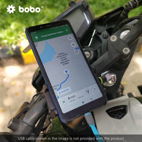 Bobo Bm Claw Grip Aluminium Bike Phone Holder With A Usb Charger