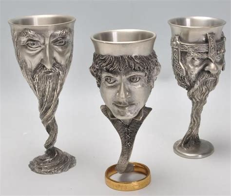 Royal Selangor Lord Of The Rings Pewter Goblets Royal Selangor