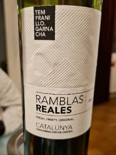 Reserva De La Tierra Ramblas Reales Tempranillo Garnacha Vivino Us