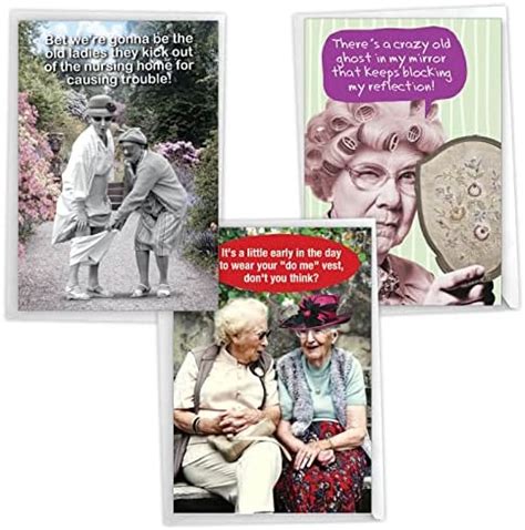 Amazon NobleWorks Pack Of 3 Funny Birthday Greeting Cards With