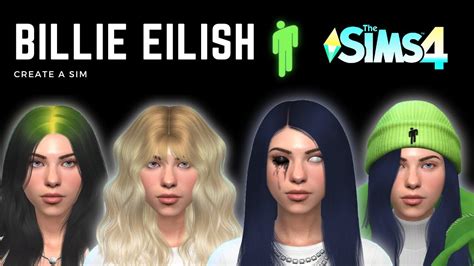 Billie Eilish Cc Links The Sims 4 Create A Sim Youtube