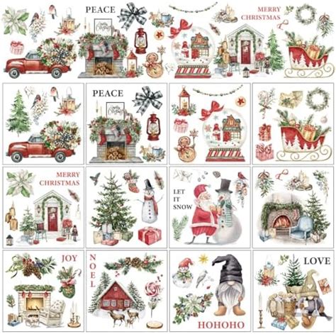 Amazon Whaline Sheets Christmas Rub On Transfers Classic