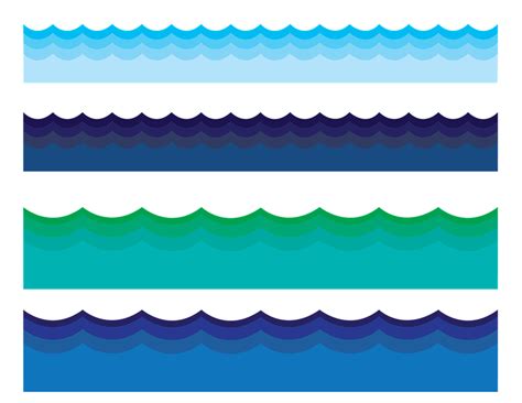 Download Water Border Water Waves Royalty Free Stock Illustration Image