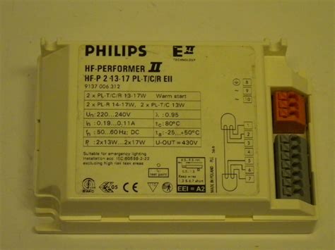 Philips HF Performer II HF P 2 13 17 PL T C R EII 220V 240V Lamp