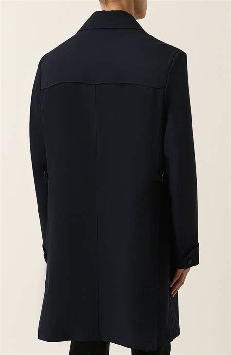 Шерстяной плащ Brioni, цвет Синий купить на ресейл-платформе TSUM ...
