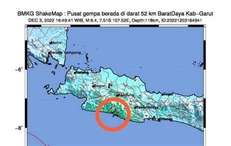 Gempa Bumi Di Garut Getaran Terasa Hingga Kabupaten Pemalang