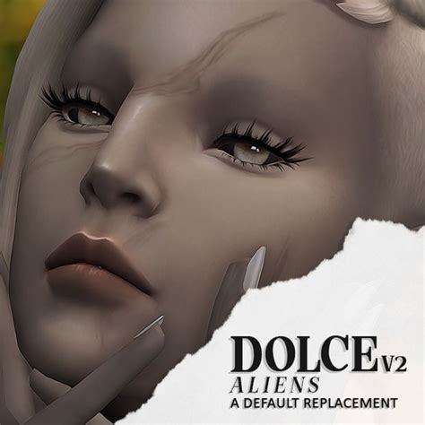 Dolce V Aliens Default Eye Replacement Wrixie The Sims Skin