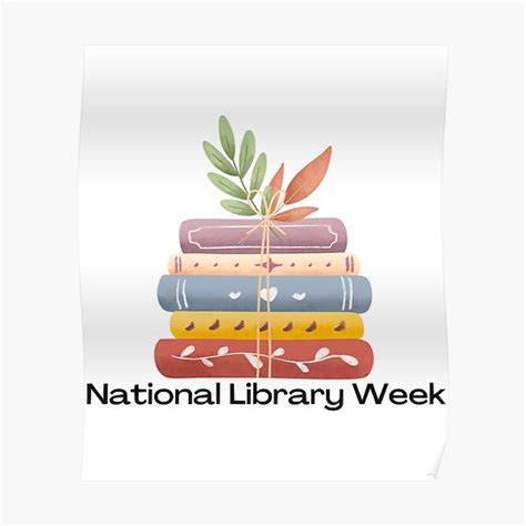 "National Library Week " Poster for Sale by ArtPosterAr | Redbubble