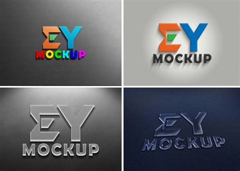 3D Premium Logo Mockup (PSD)