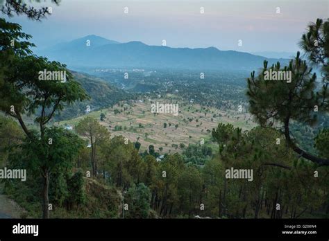 A View From The Road To Billing From Bir In The Himalayan State Of