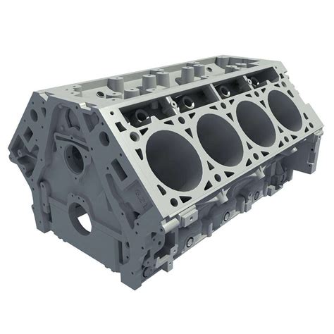 V8 Engine Block - 3D Model by 3D Horse