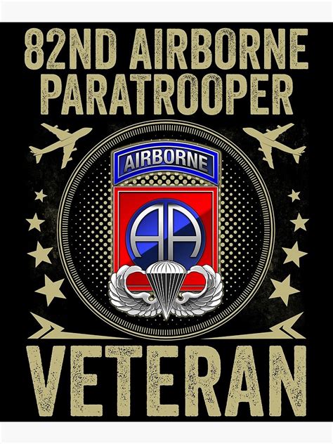 82nd Airborne Division Paratrooper Army Veteran Canvas Print By