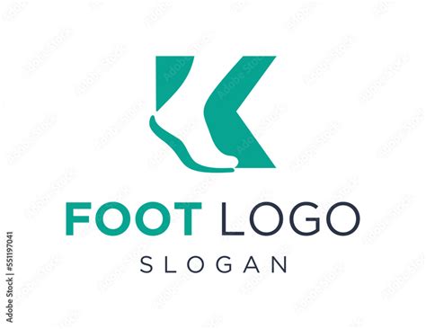 Logo about Foot on white background. The logo was created using the ...