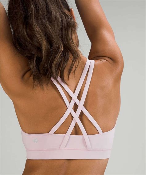 Lululemon Energy Bra Medium Support Bd Cups Pink Peony Lulu Fanatics