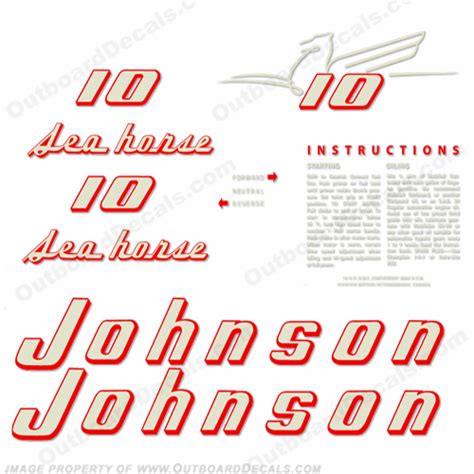 Vintage Johnson Decals 1930 1990