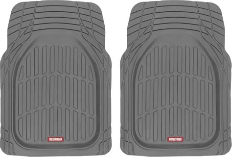 Amazon Motor Trend Piece Front Car Floor Mats Gray Flextough