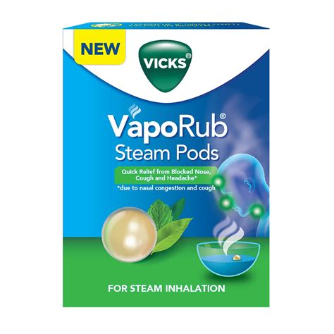 Buy Vicks VapoRub SteamPods 4s, For Steam Inhalation, Quick relief from
