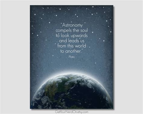 Inspirational Astronomy Quote Poster, Nerdy Science Teacher Home Decor, Outer Space Wall Art - Etsy