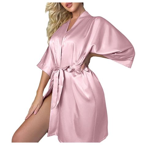 Riforla Womens Sexy Silk Nightgown Casual Thin Homewear Pajamas Simple