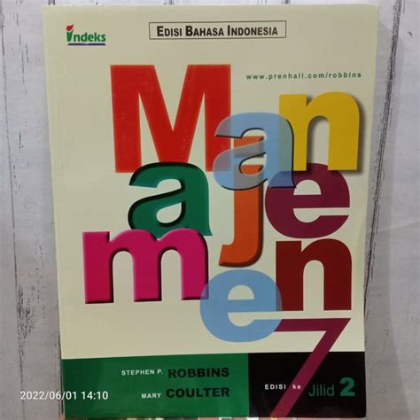 Jual ORIGINAL BUKU MANAJEMEN Edisi Ke 7 Jilid 2 Edisi Bahasa Indonesia