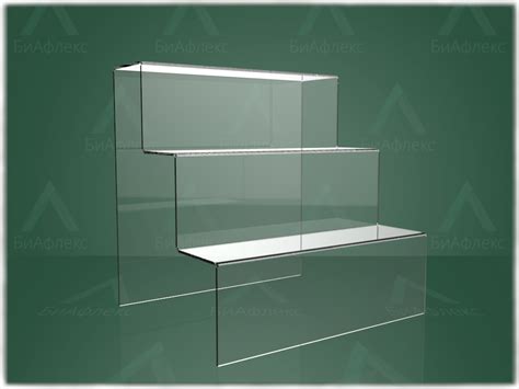 Полка из акрила для демонстрации товара