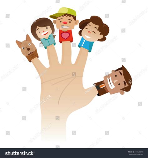 Wearing Hand Fingers On Puppets Family: เวกเตอร์สต็อก (ปลอดค่าลิขสิทธิ์) 141528841 | Shutterstock