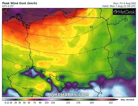 Wichura O Niespotykanej Sile W Polsce Wiatr Do Km H Mo Liwe