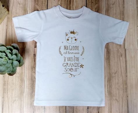 Annonce grossesse t shirt Grande soeur je serai bientôt Etsy France