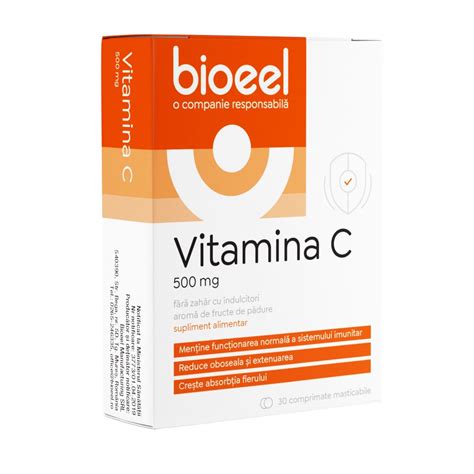 Vitamina C Mg Comprimate Masticabile Bioeel Farmacia Tei Online