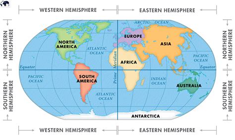 Printable World Map with Northern Hemisphere - Blank World Map