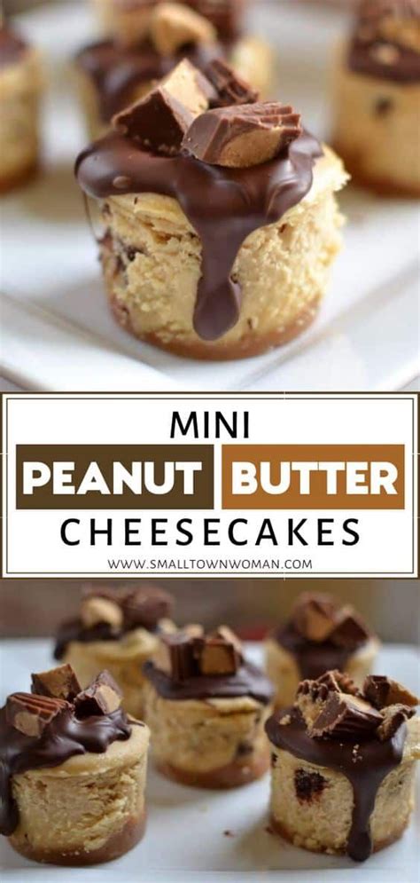 Mini Peanut Butter Cheesecakes Recipe In 2020 Dessert Bites