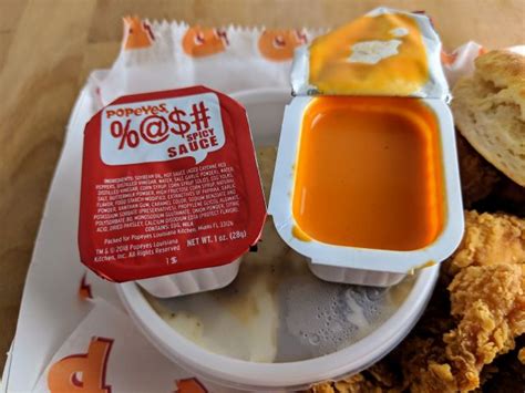 Review: Popeyes - %@$# (Bash) Spicy Sauce | Brand Eating