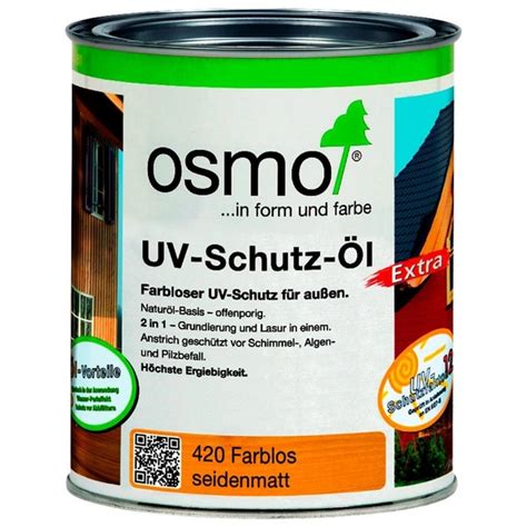 OSMO UV Schutzöl Extra für außen 0 75 l farblos seidenmatt