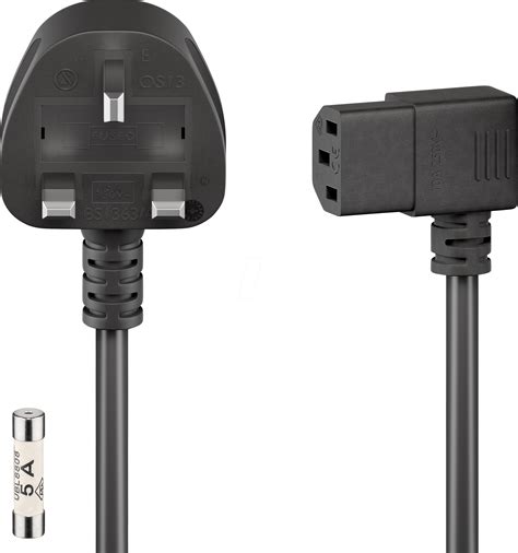 Gb Netzkabel Uk Stecker M Schw C Gew Bei Reichelt