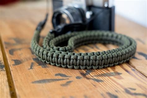 Braided Camera Strap Olive Green Apmots Paracord Etsy