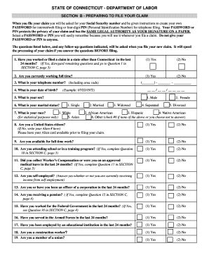 Fillable Online Ctdol State Ct Uc T R Fax Email Print Pdffiller