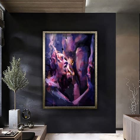 Erotica Wall Art Sensual Art Print Naked Girl Canvas Erotic Etsy