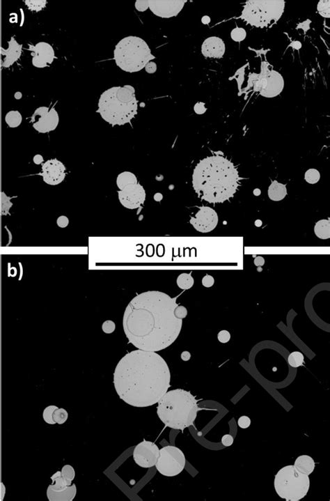 Particle Splats On A Si Wafer Collected With C1 A And C2 B Spraying